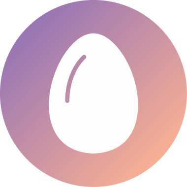 Yumurta. Web simgesi basit illüstrasyon