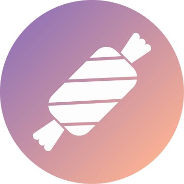 Şeker simgesinin vektör illüstrasyonu