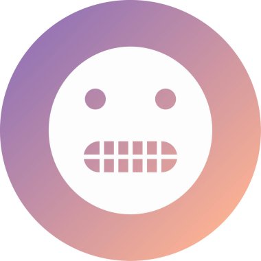 Benzersiz yüz simgesi vektör simgesi