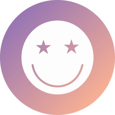 Güzel bir duygu simgesinin vektör çizimi