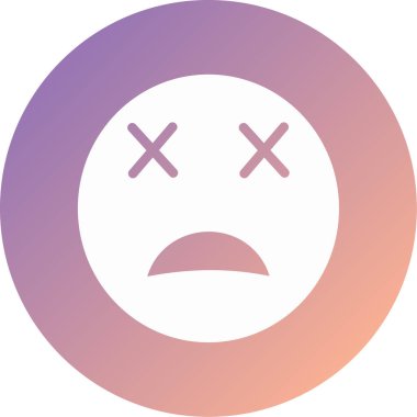 üzgün yüz ifadesi vektör simgesi