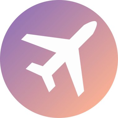 uçak ikonu vektör illüstrasyonu