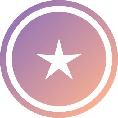 Yıldız. Web simgesi basit illüstrasyon