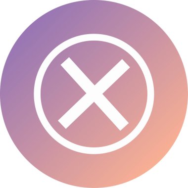 İptal et. Web simgesi basit tasarım