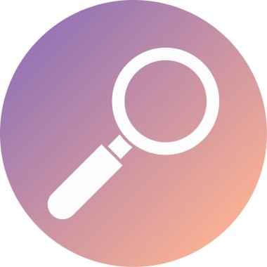 Büyüteç simgesi. vektör illüstrasyonu