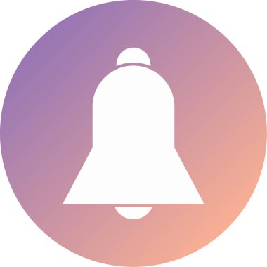 Zil. Web simgesi basit illüstrasyon