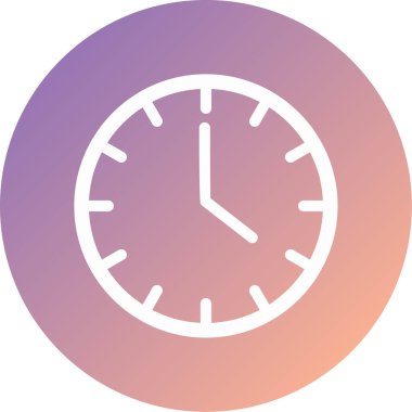 Saat. Web simgesi basit illüstrasyon