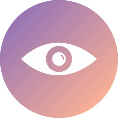 Göz vektör glif simgesini