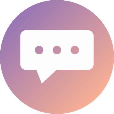 Konuş. Web simgesi basit illüstrasyon