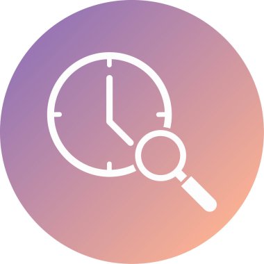 Saat. Web simgesi basit illüstrasyon