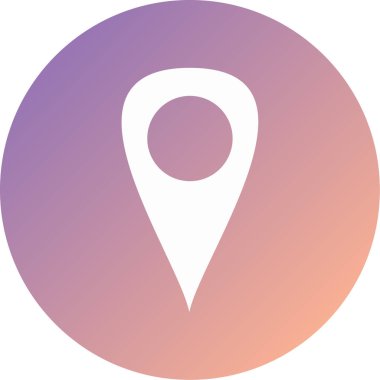 konum. Web simgesi basit illüstrasyon