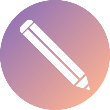 Kalem. Web simgesi basit illüstrasyon