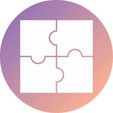 Bulmaca simgesi vektör çizimi