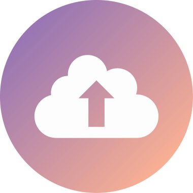 Bulut. Web simgesi basit illüstrasyon