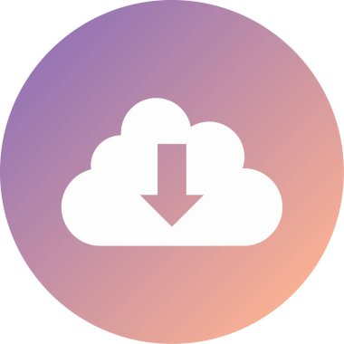 bulut simgesi, vektör illüstrasyonu