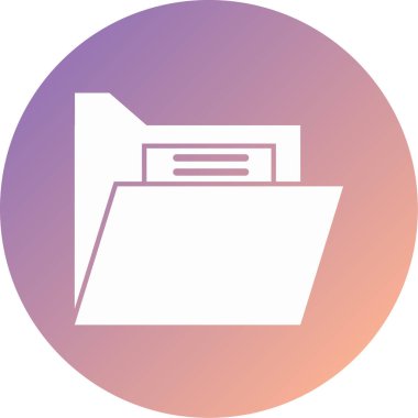 Dosya. Web simgesi basit illüstrasyon