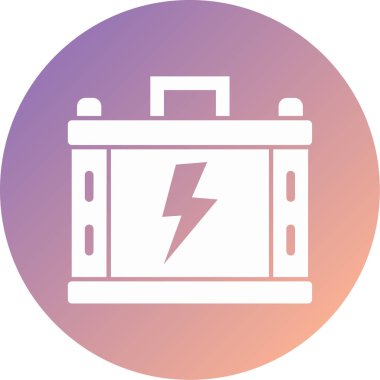 Pil. Web simgesi basit illüstrasyon