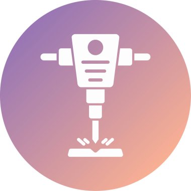 Bir matkap simgesinin vektör illüstrasyonu