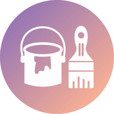 Boya kovası. Basit tasarım