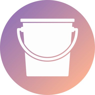 Kova. Web simgesi basit illüstrasyon