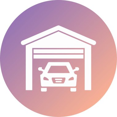 Araba garajı. Web simgesi