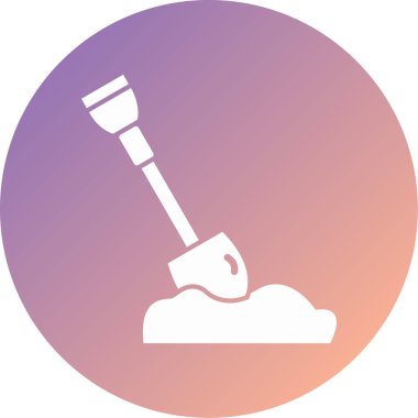 Kürek. Web simgesi basit illüstrasyon