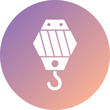 Vinç kancası ikonu. vektör illüstrasyonu