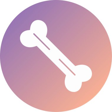 Kemik. Web simgesi basit illüstrasyon