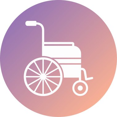 Tekerlekli. Web simgesi basit illüstrasyon