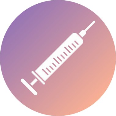 Şırınga. Web simgesi basit illüstrasyon