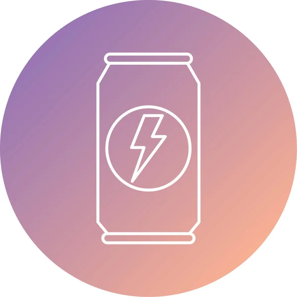 Ενέργεια Ποτό Web Εικονίδιο Απλή Απεικόνιση — Διανυσματικό Αρχείο