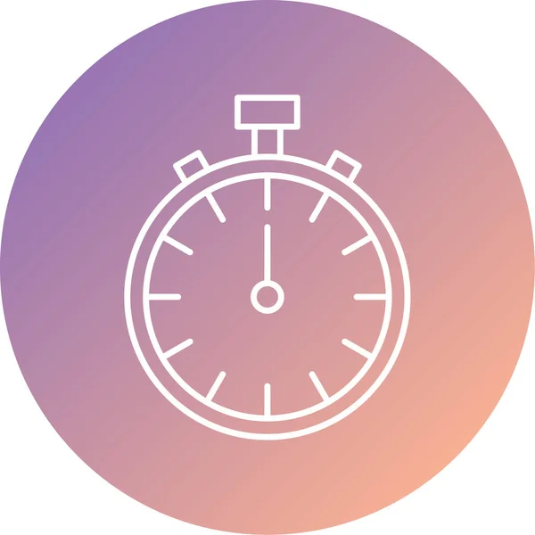 Стоп Годинник Веб Іконка Проста Ілюстрація — стоковий вектор