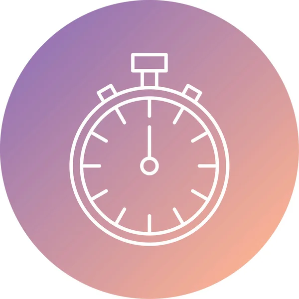 Stopwatch Web Icon Simple Illustration — Vetor de Stock