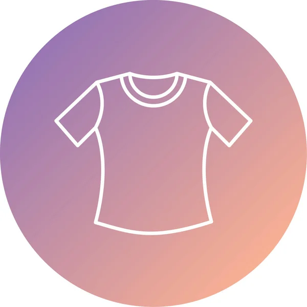 Shirt Vestiti Maglietta Giacca Pantaloncini Evidenziare Icona Vettore Modificabile — Vettoriale Stock