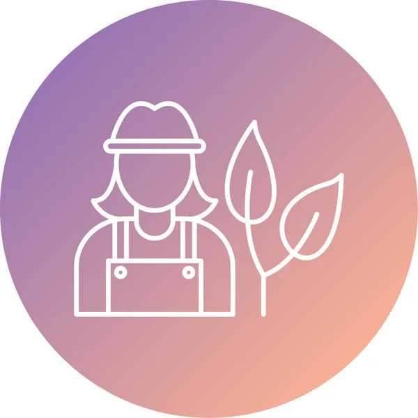 Vector Illustration Gardening Icon — Stock Vector