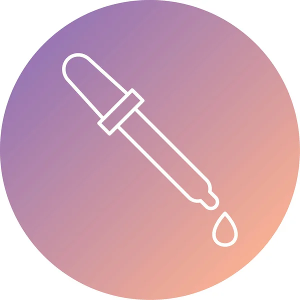 Pipette Symbol Vektor Illustration — Stockvektor