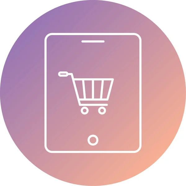 Shopping Cart Vector Icon — Stock Vector
