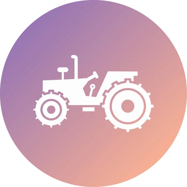 Tractor Vector Icon Modern Simple Illustration — Vector de stock