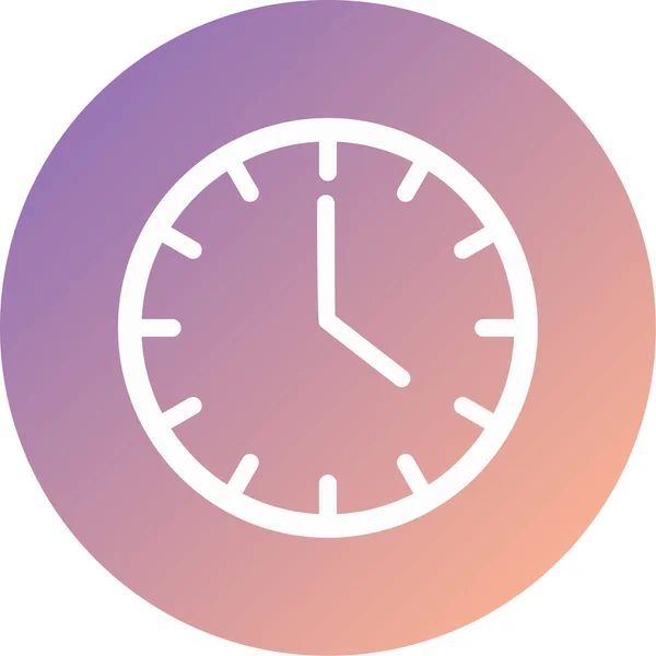 Reloj Icono Web Ilustración Simple — Archivo Imágenes Vectoriales