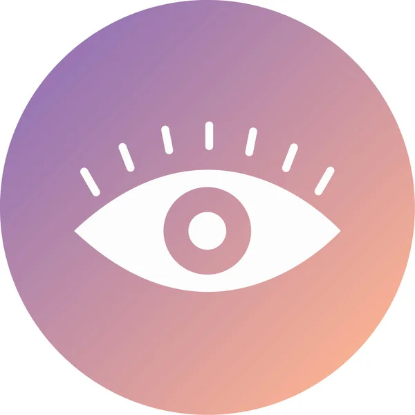 Auge Auge Web Symbol Einfache Illustration — Stockvektor