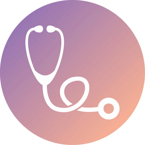 Stethoscope Icon Vector Illustration — Stock Vector