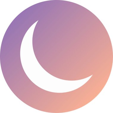 Ay. Web simgesi basit illüstrasyon