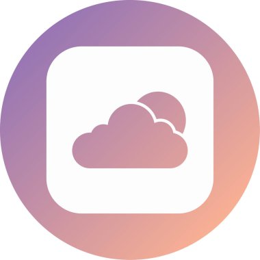 bulut simgesi, vektör illüstrasyonu