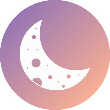 Ay. Web simgesi basit illüstrasyon