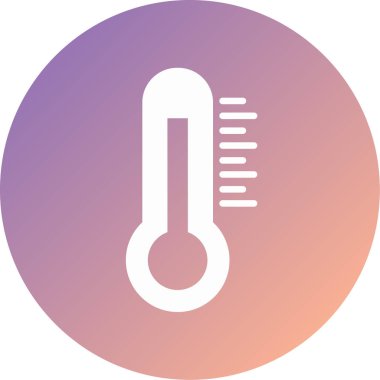 Termometre. Web simgesi basit tasarım
