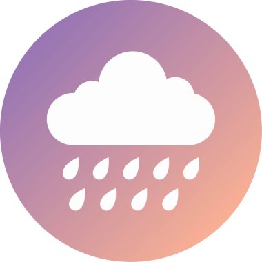 Hava durumu. Web simgesi basit tasarım