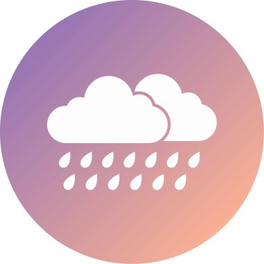 Hava durumu. Web simgesi basit tasarım