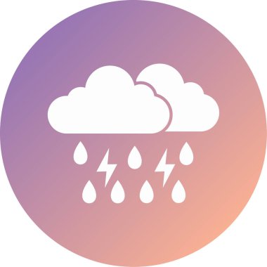 Hava durumu. Web simgesi basit tasarım