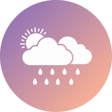 Hava durumu. Web simgesi basit tasarım