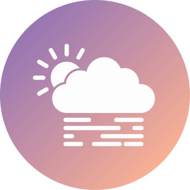 Hava durumu. Web simgesi basit tasarım